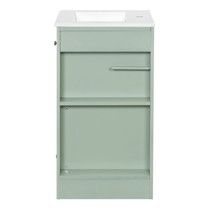 Modern Freestanding Bathroom Vanity With Sink, Soft-Close Drawer, Towel Bar