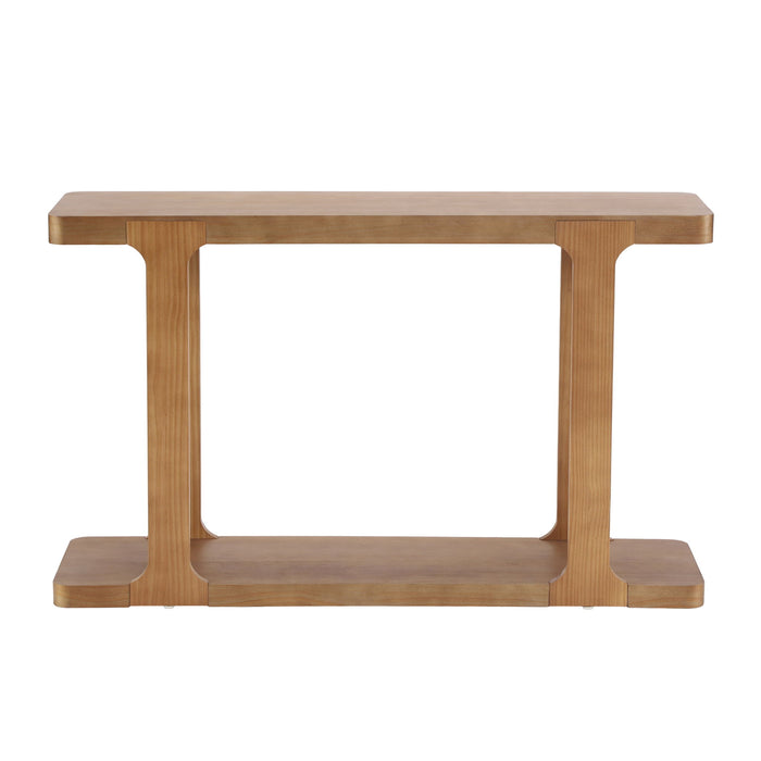 Console Table & Bottom Shelf - Walnut