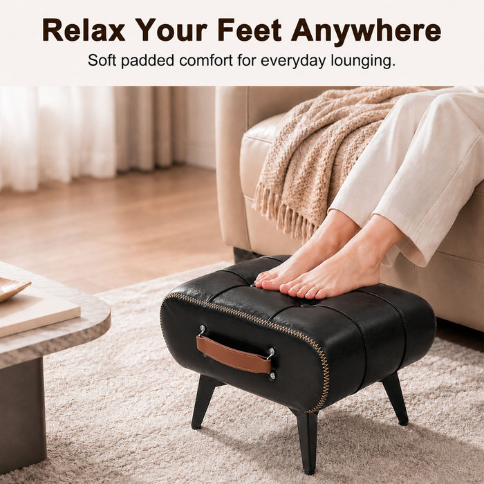 Minimalist Footstool With Hidden Storage