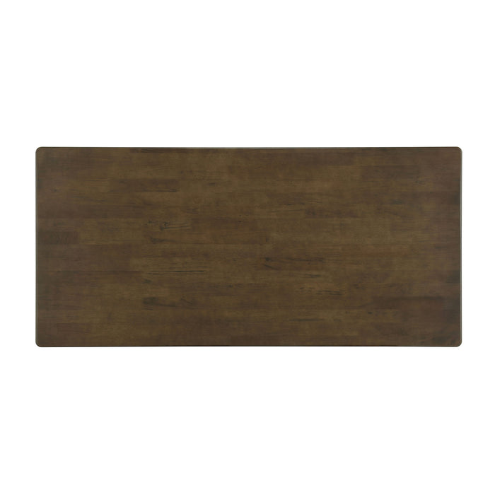 Dining Table With Rattan Accents