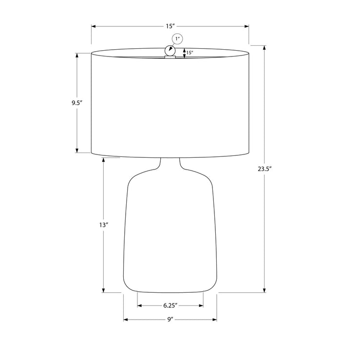 Lighting, Table Lamp Contemporary - Black