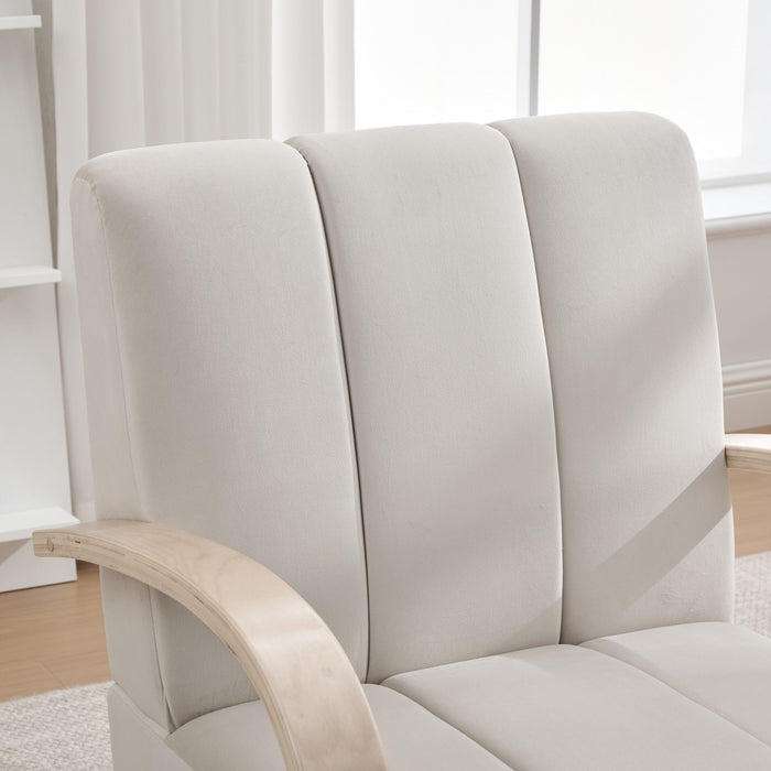 360° Swivel Accent Chair With Armrests