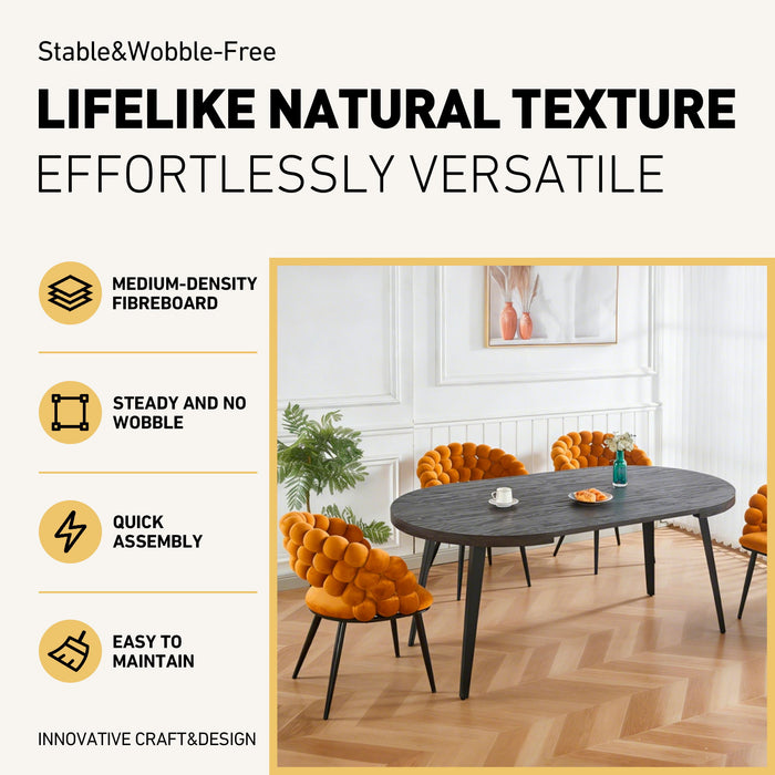 Extendable Dining Table - Black