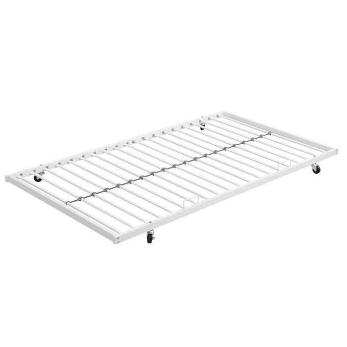 Modern Metal Bunk Bed With Dual Side Ladder And Metal Desig