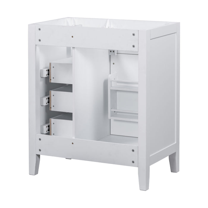 Modern Bathroom Vanity Base Only With Drawers, Freestanding Design