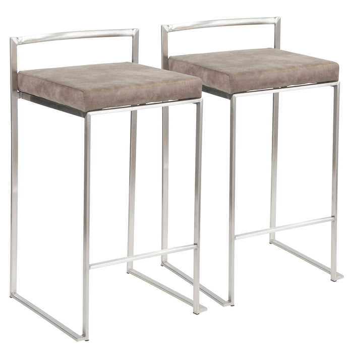 Fuji - Contemporary Elegant Stackable Counter Stool Set