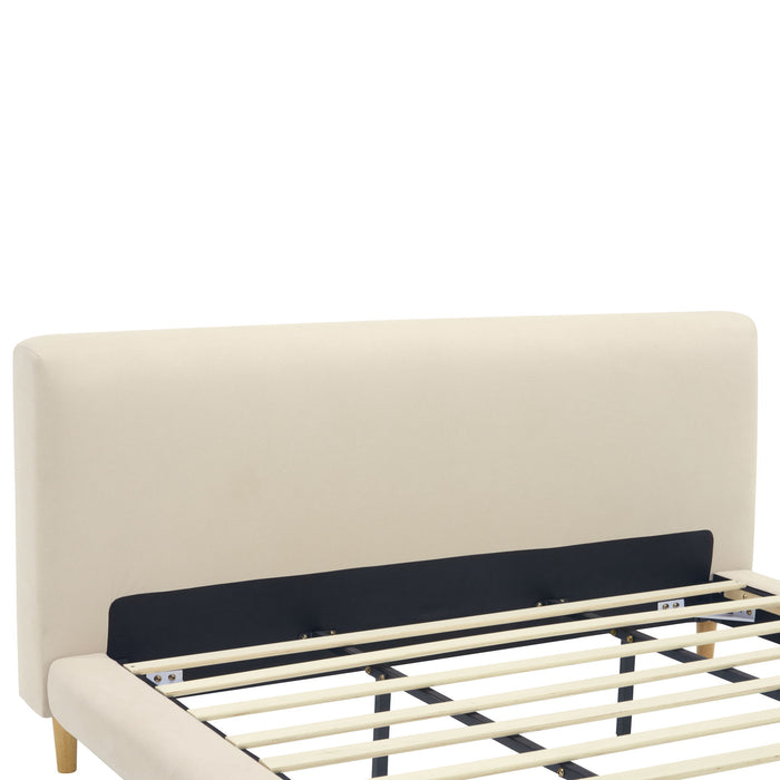 Chunky - California King Bed Frame - Beige