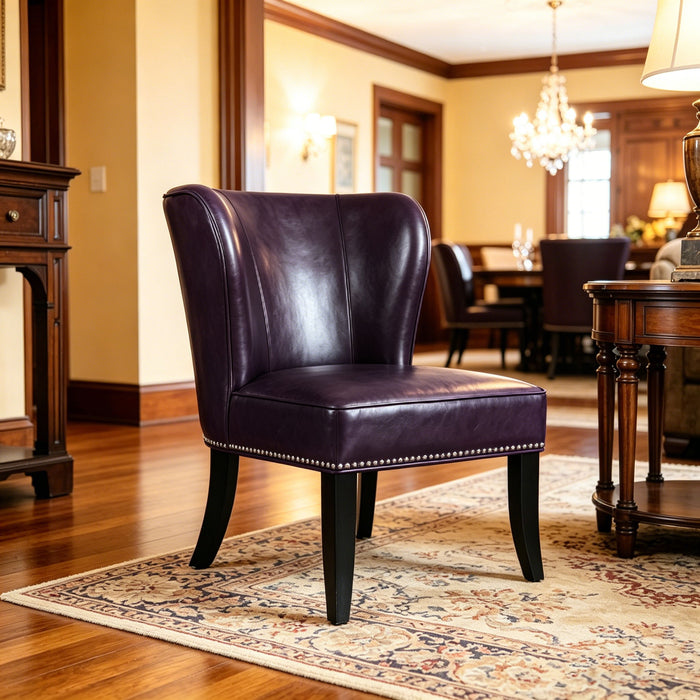 Accent Chair For Living Room - Purple
