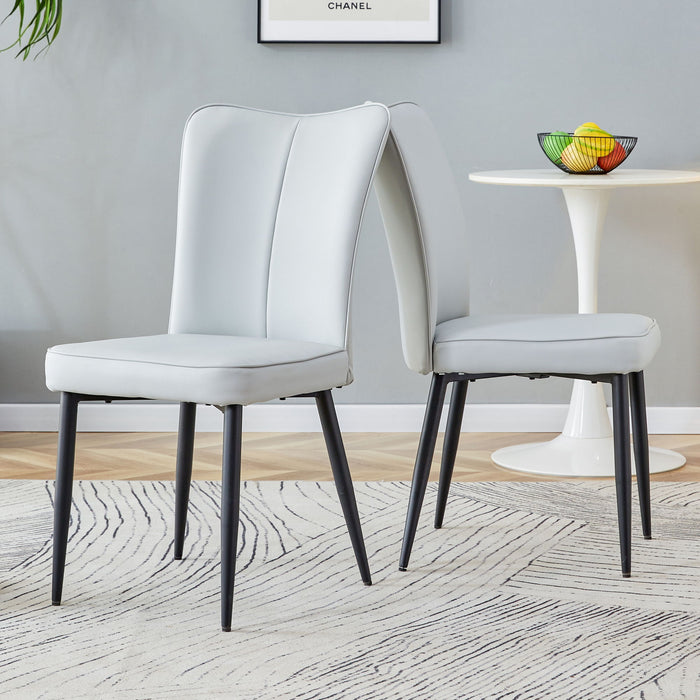 Modern Minimalist Dining Chairs (Set of 2)