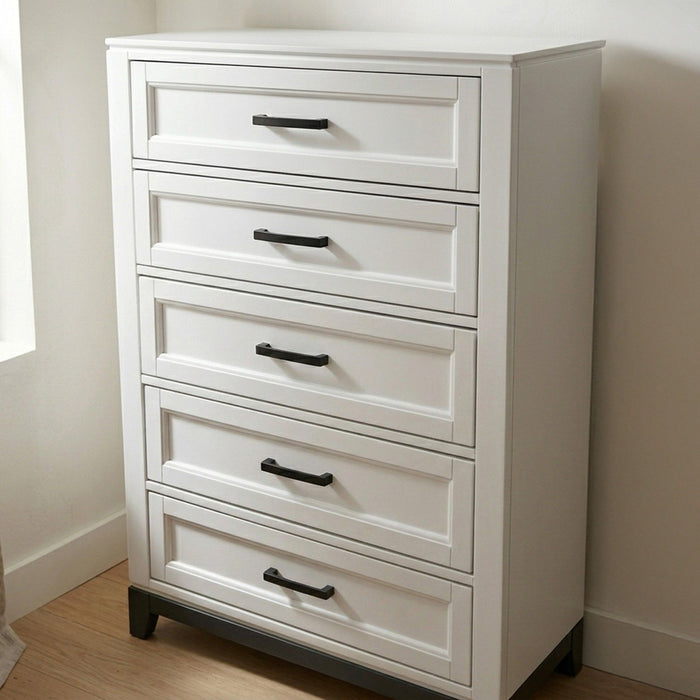 Bedroom Set, Bed With Drawers And Upholstered Headboard LED Lighting
