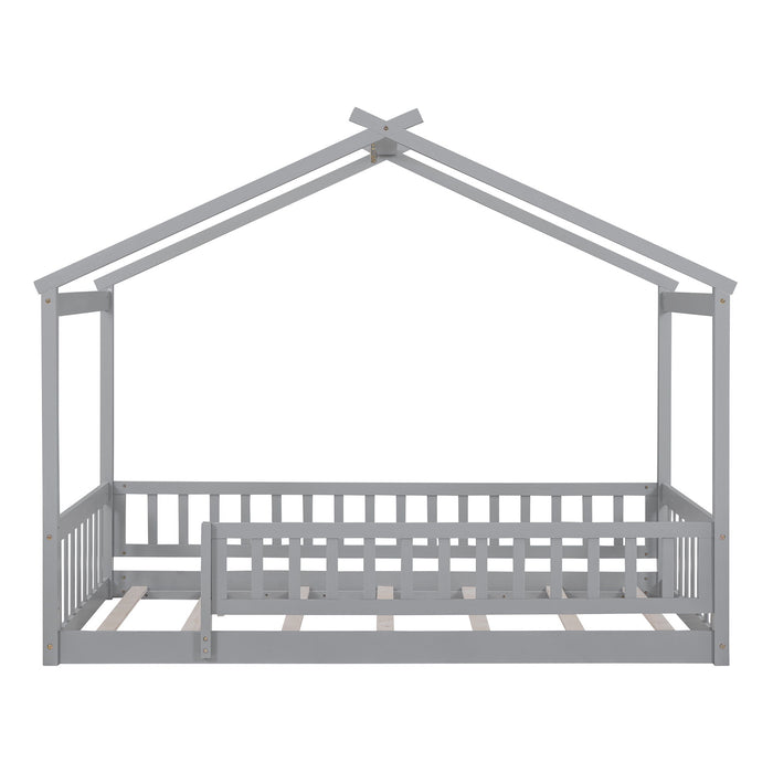 Bed House Bed Frame With Fence