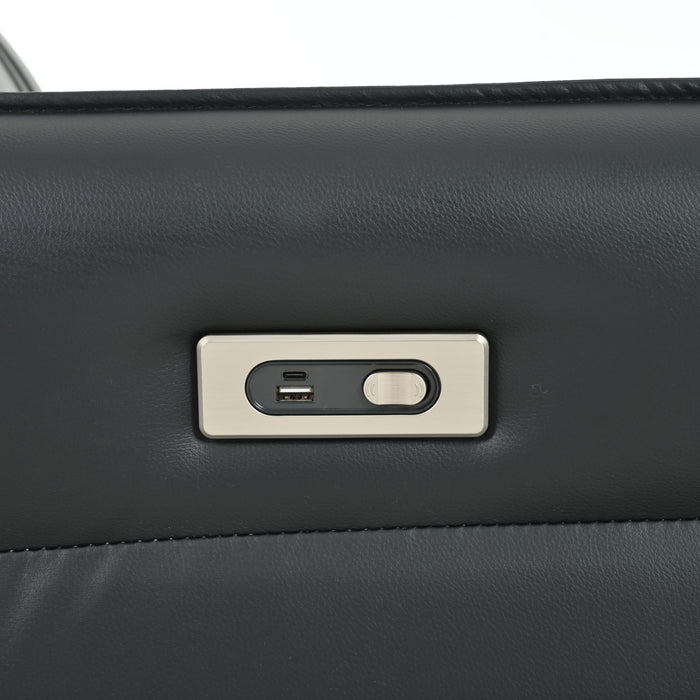 270° Power Swivel Rocker Glider Recliner Chair With USB Ports