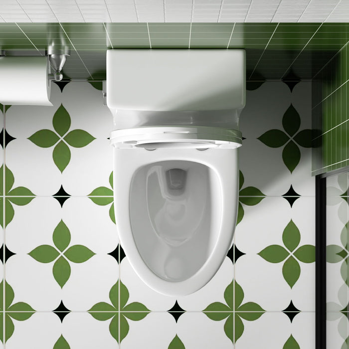 Gloss Tornado Flush 1 Piece Elongated Toilet With Siphonic Side Press, ADA Comfort Chair Height - Gloss White