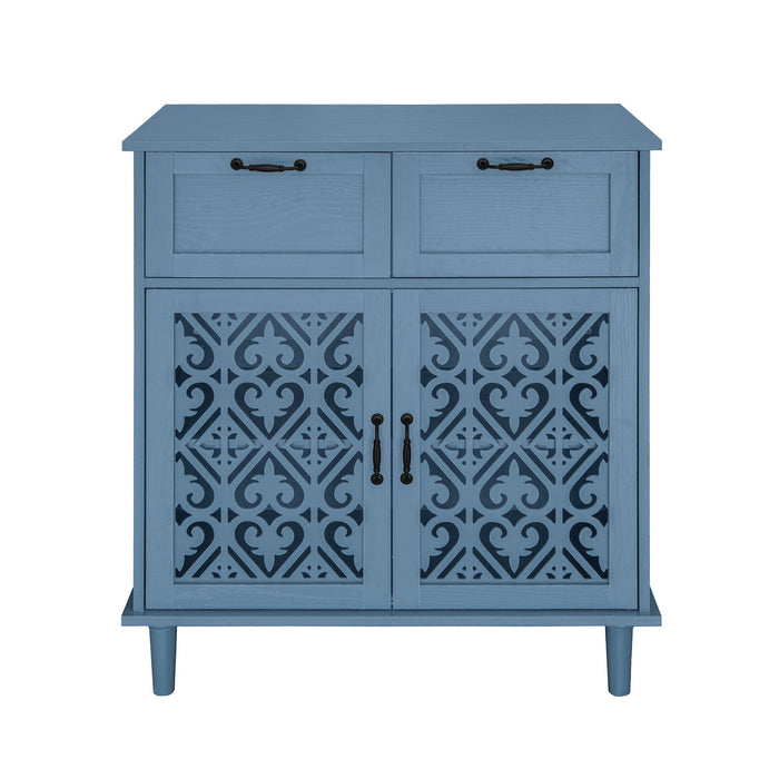 2 Door 2 Drawer Elegant Cabinet