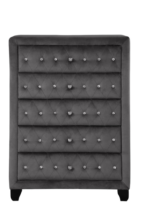 King 5 Piece Bedroom Set Made - Gray