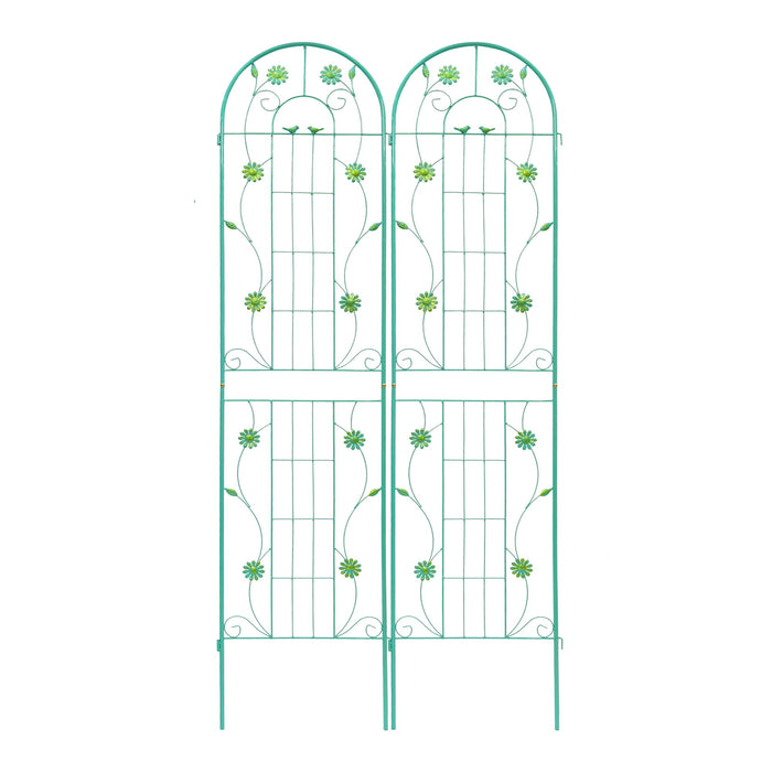 Metal Garden Trellis Rustproof Trellis For Climbing Plant Outdoor Flower Support