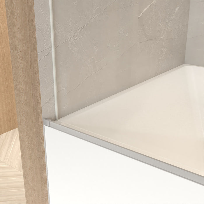 Frameless Sliding Bathtub Door With Frame