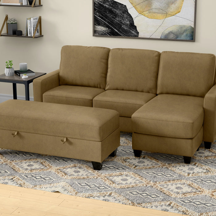 Dawson - Storage Ottoman - Mocha