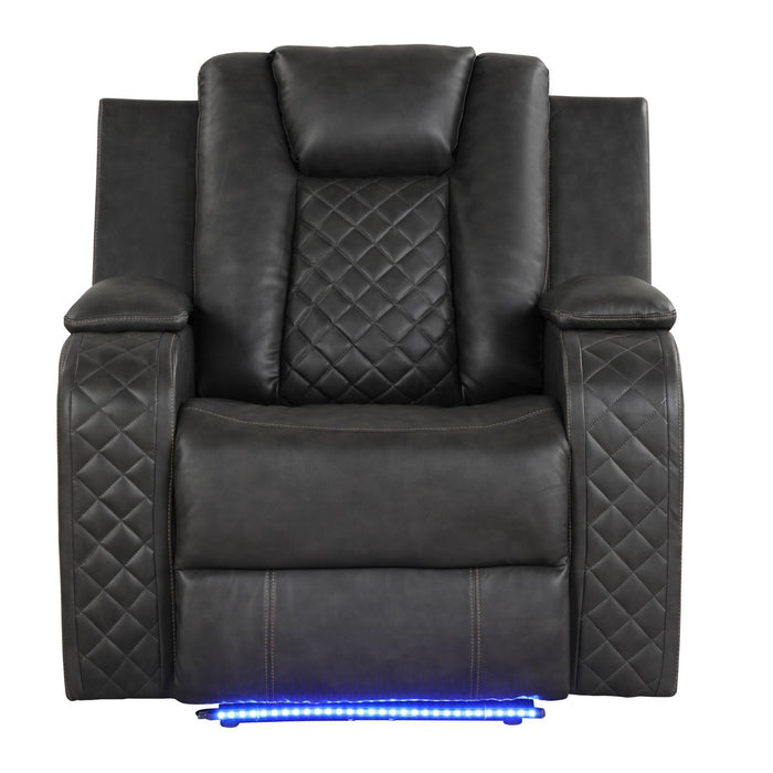 Benz - LED & Power Recliner Chair With Adjustable Headrest