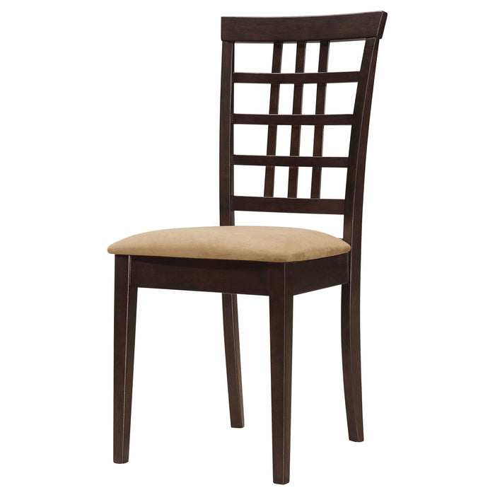 Lattice Back Side Chair (Set of 2) - Brown