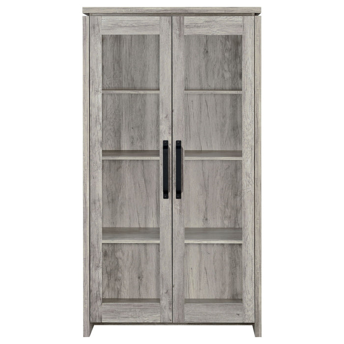 Myerson - 2 Door Tall Cabinet - Gray