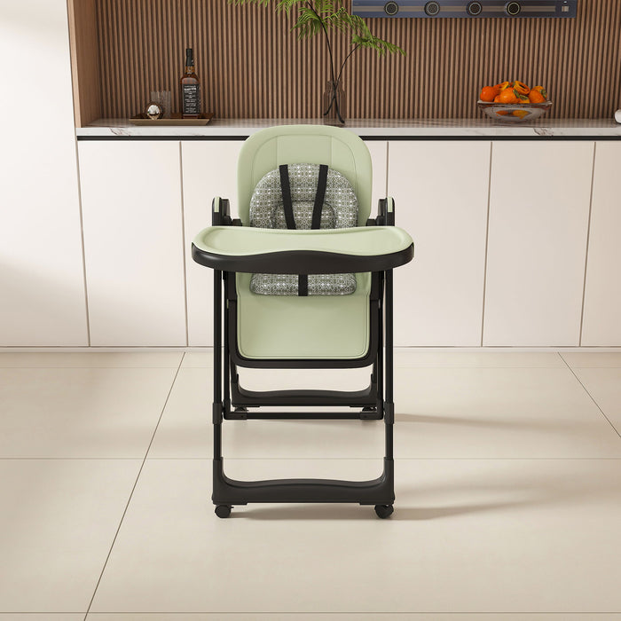 Convertible Baby High Chair To Rocker With 5 Point Harness