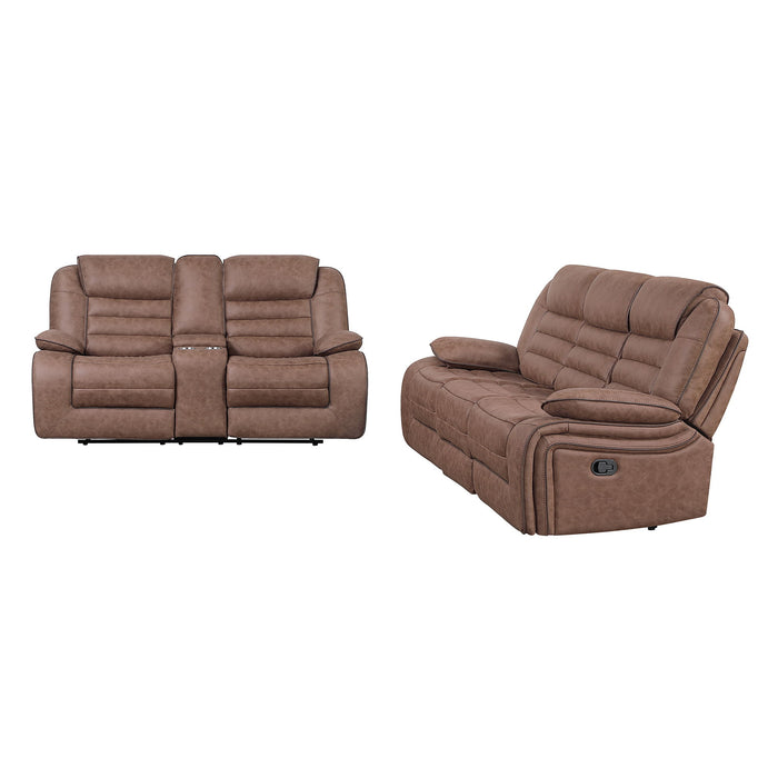 Lucius - Glider Recliner With Manual Recline - Brown