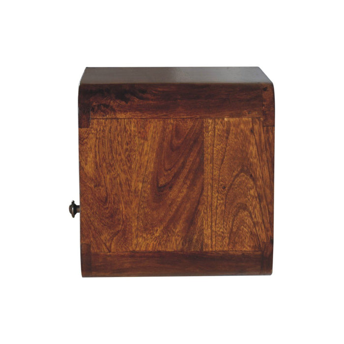 Curved Upper Slot Floating Nightstand