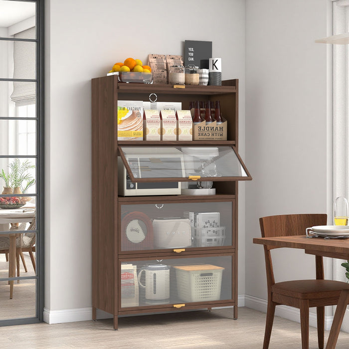 Flip Doors Cabinet, With Ample Storage Space