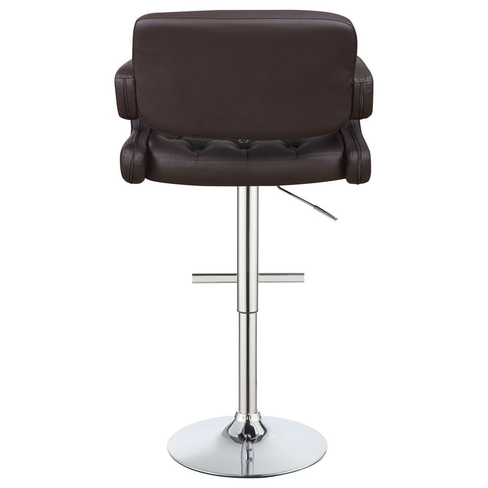 Adjustable Bar Stool With Upholstery