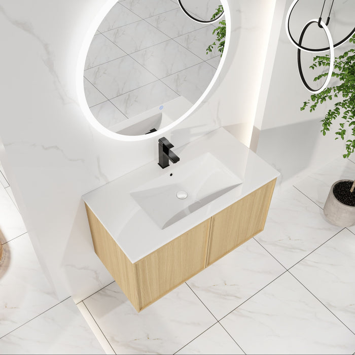 Floating Bathroom Vanity With Sink Combo