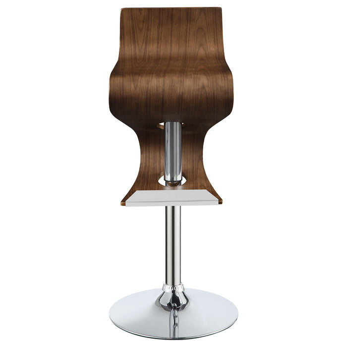 S-Shaped Adjustable Bar Stool - Brown