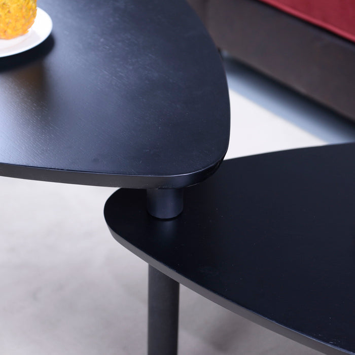 360 Degree Rotatable Coffee Table With Solid Legs