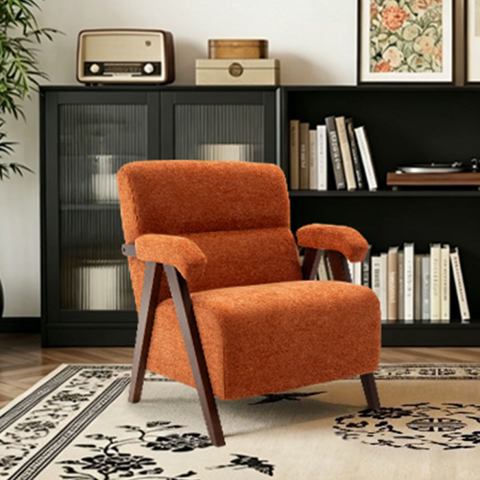 Modern Accent Chair With Tufted Armchair For Reading Room