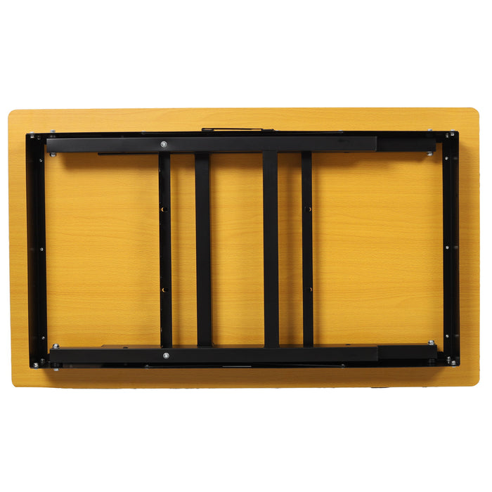 Portable Folding Work Table With Measuring Tape And Angle Finder Steel - Black