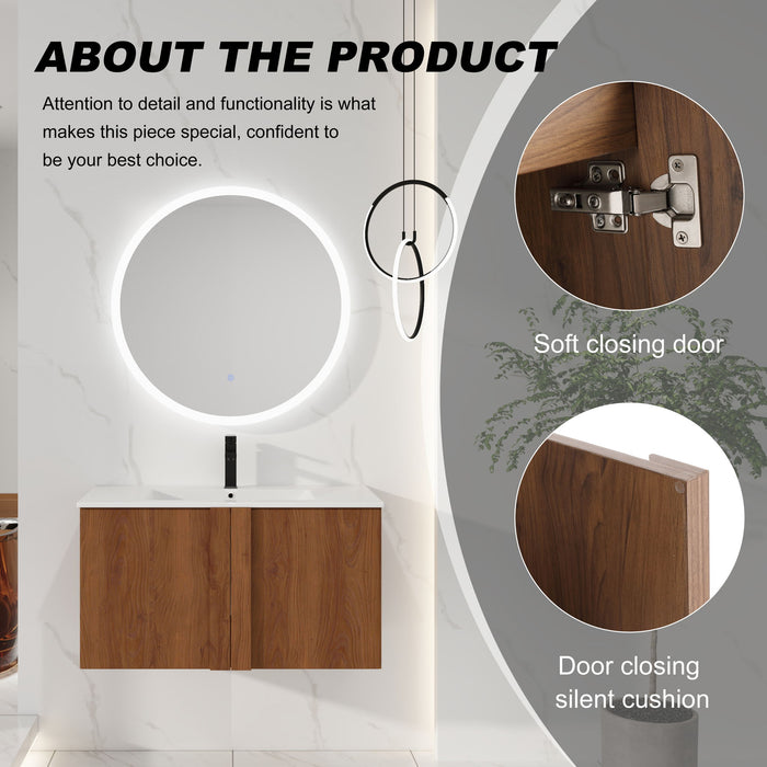 Floating Bathroom Vanity With Sink Combo