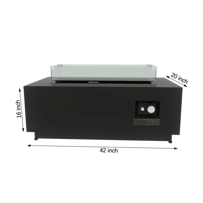 Modern Design Outdoor Fire Pit Table With Cover