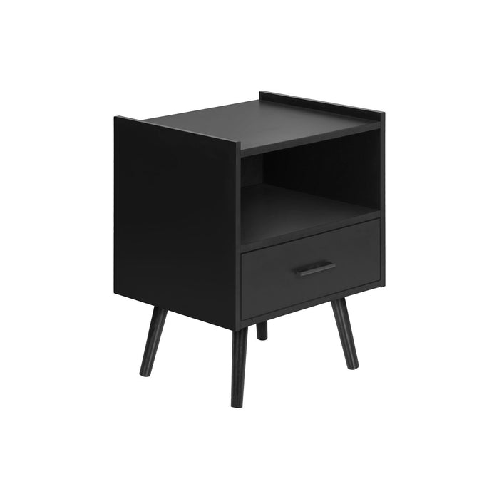 Modern Accent Table With Storage Drawer