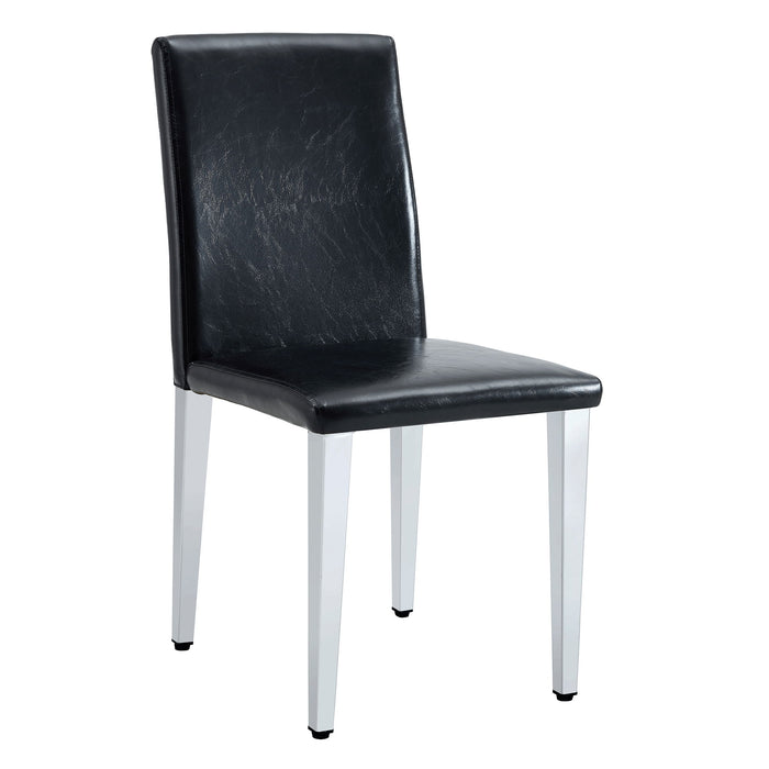 Elegant Upholstered Chairs & Metal Legs