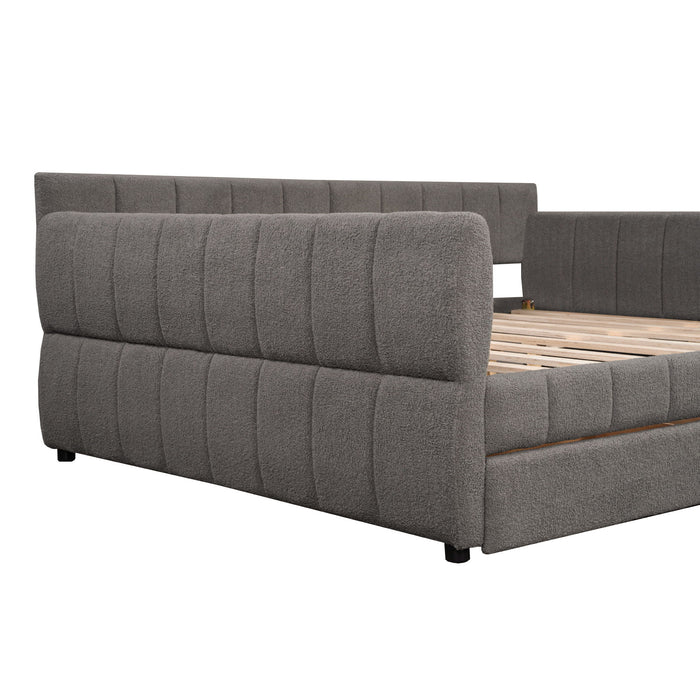 Upholstered Platform Bed With USB Charging