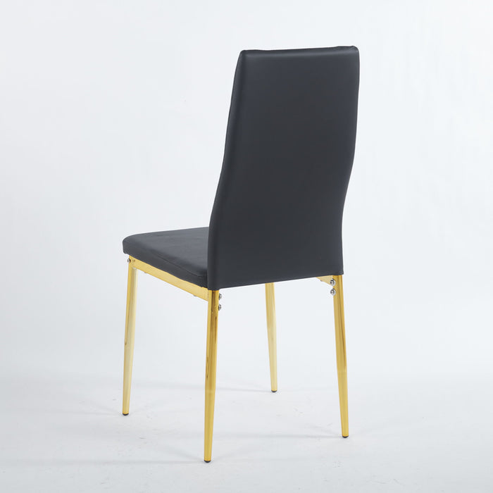 Dining Chair (Set of 4) - Golden Black
