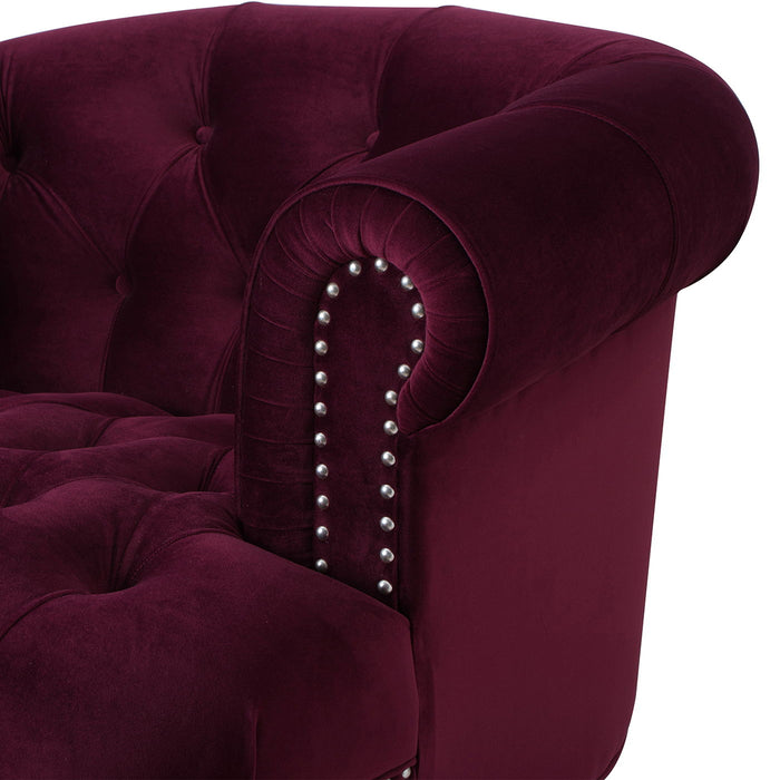 La Rosa - Victorian Tufted Upholstered Accent Chair