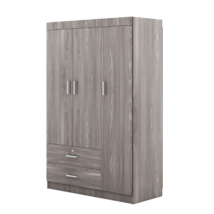 3 Door Wardrobe With 2 Drawers