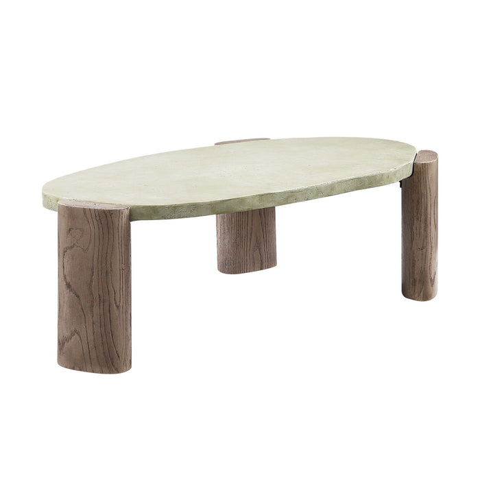 Dayana - Coffee Table - Oak / Off White