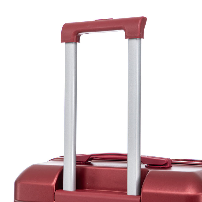 Hard Shell Luggage With Scratch Resistant Surface, 4 Wheels, Combination Lock & Side Hooks