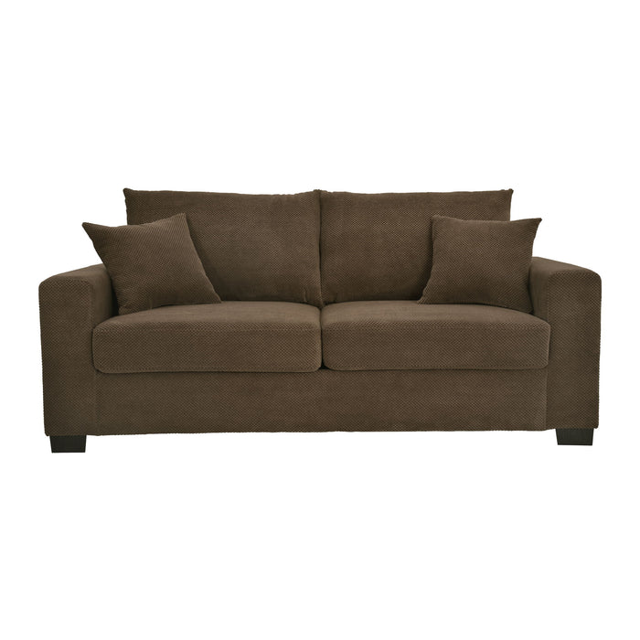 2 Seater Sofa, 2 Throw Pillows For Living Room