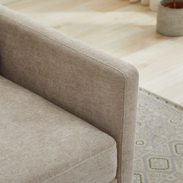 Square Upholstered Swivel Accent Chair