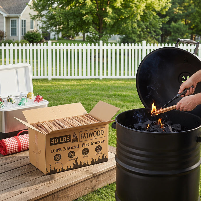 Fatwood Fire Starter Sticks, Oil Rich Kindling For Fireplace