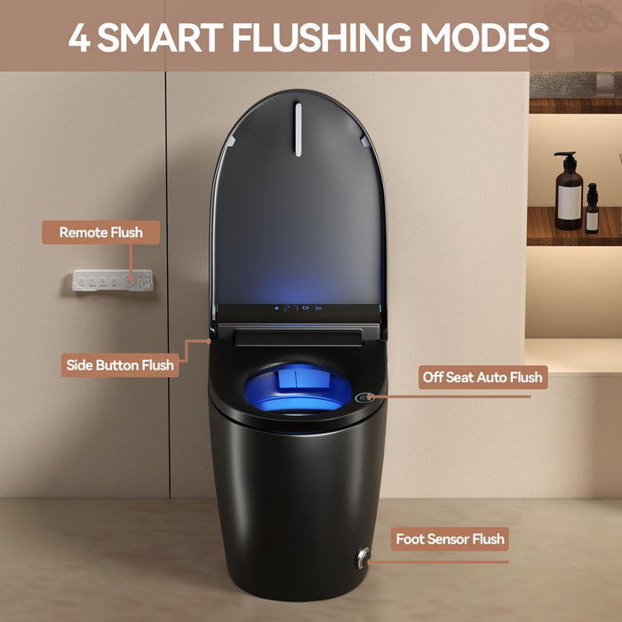 Smart Bidet Toilet With Auto Open / Close Seat