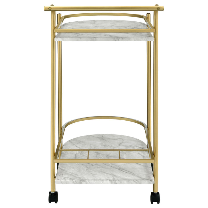 Serving Cart With Wine Rack